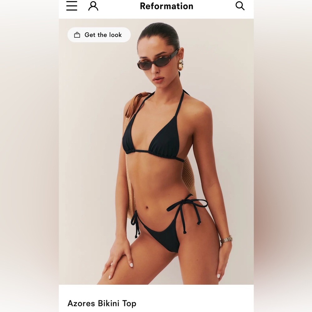 Reformation cheetah Bikini Set